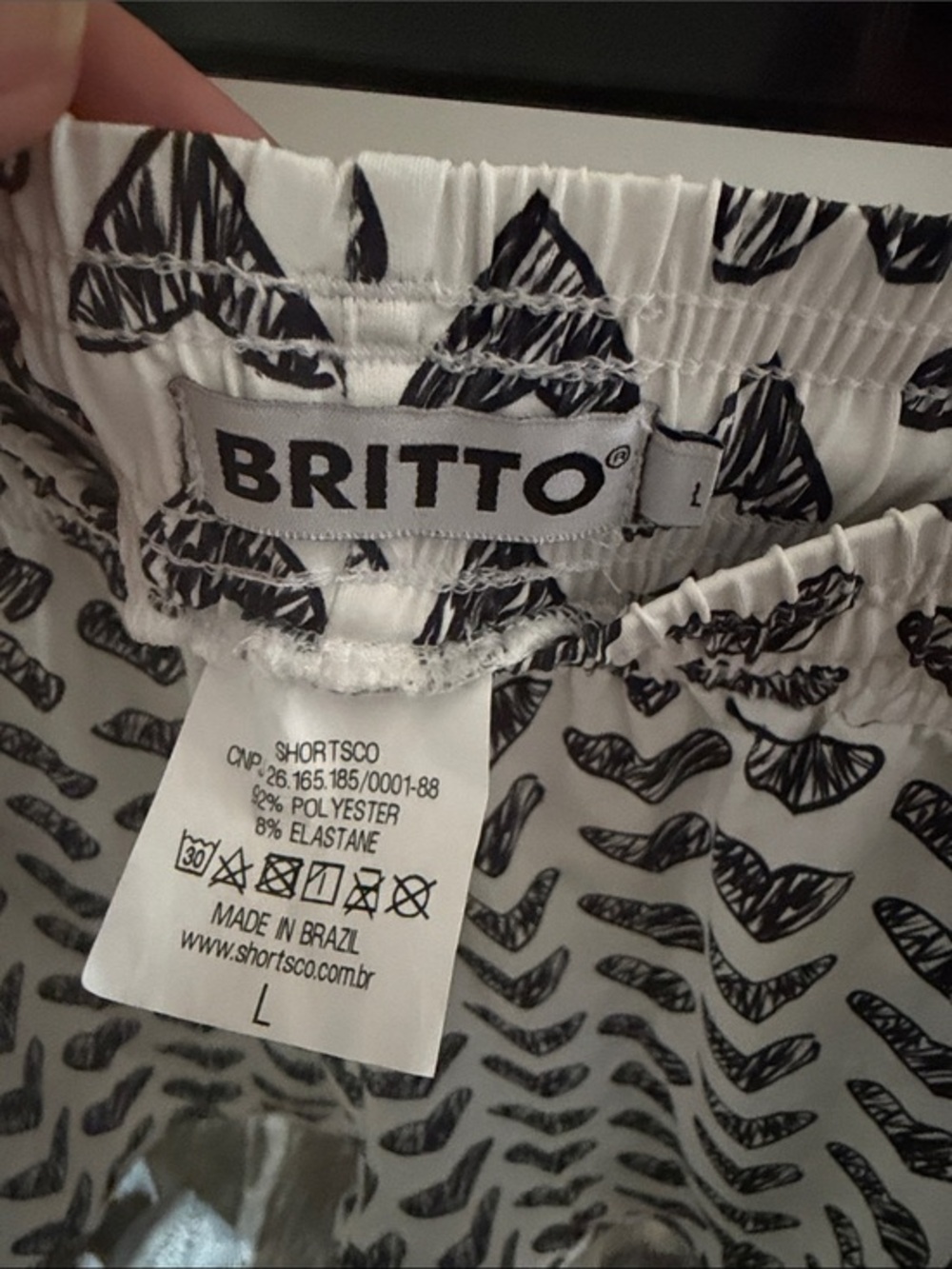 BRITTO White Heart-Print Athletic Shorts for Women
